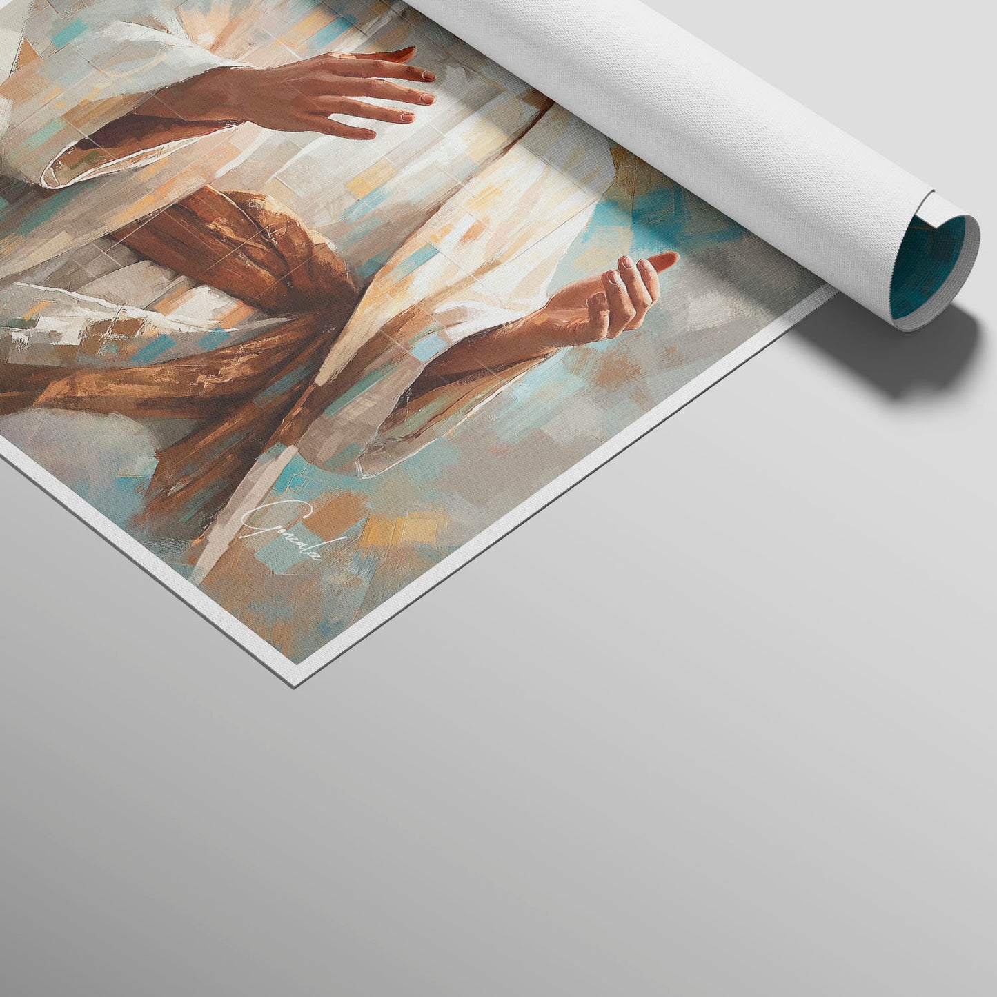 Jesus is the Light Grid Art