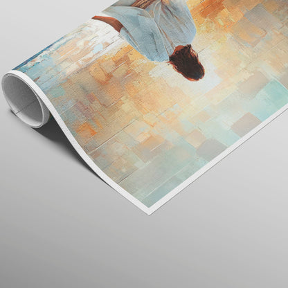 Jesus on the Water Grid Art