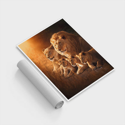 अमूर्त रंगीन पर्वत - 3 भाग