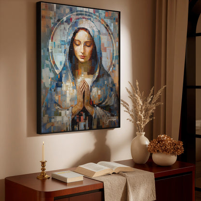 Virgin Mary Grid Art