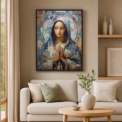 Virgin Mary Grid Art