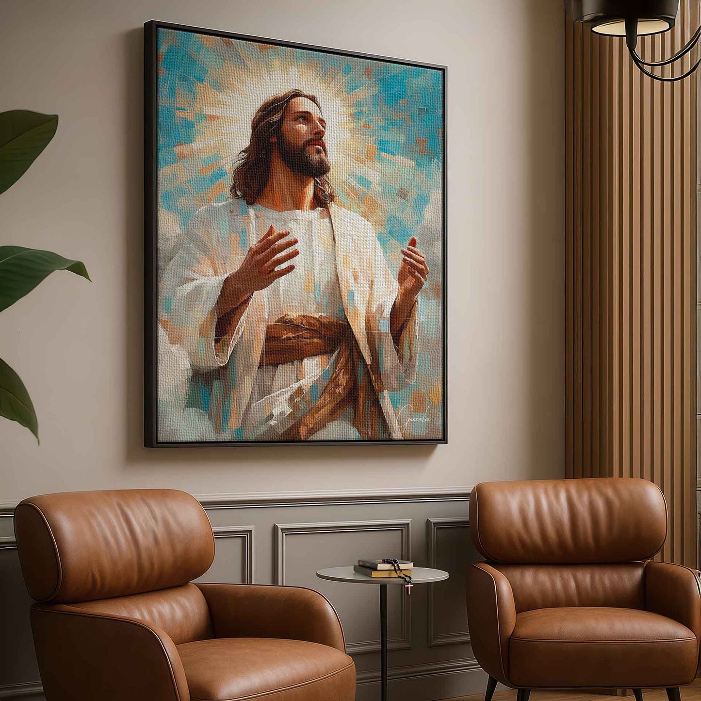 Jesus is the Light Grid Art