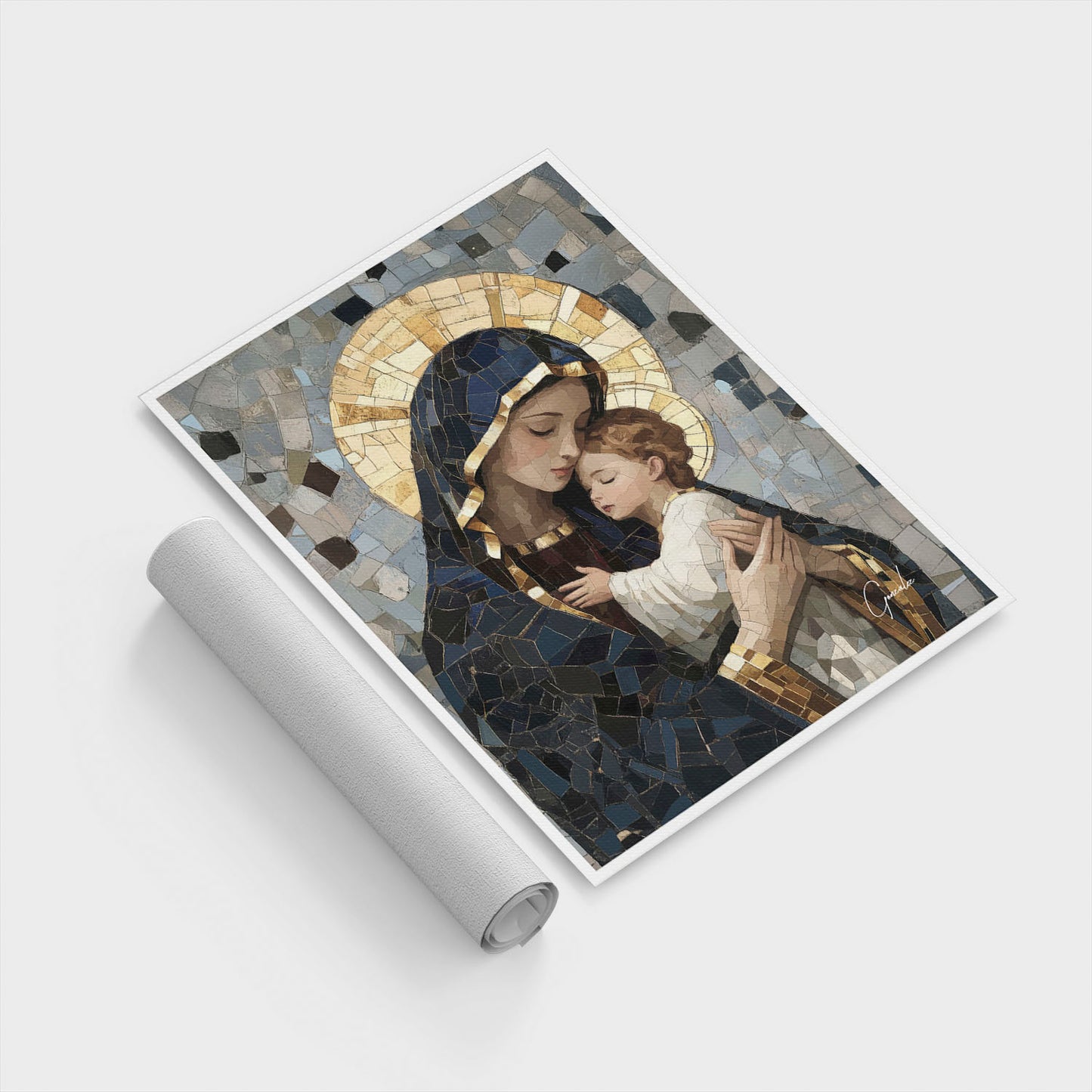 Mary and Jesus Mosaic