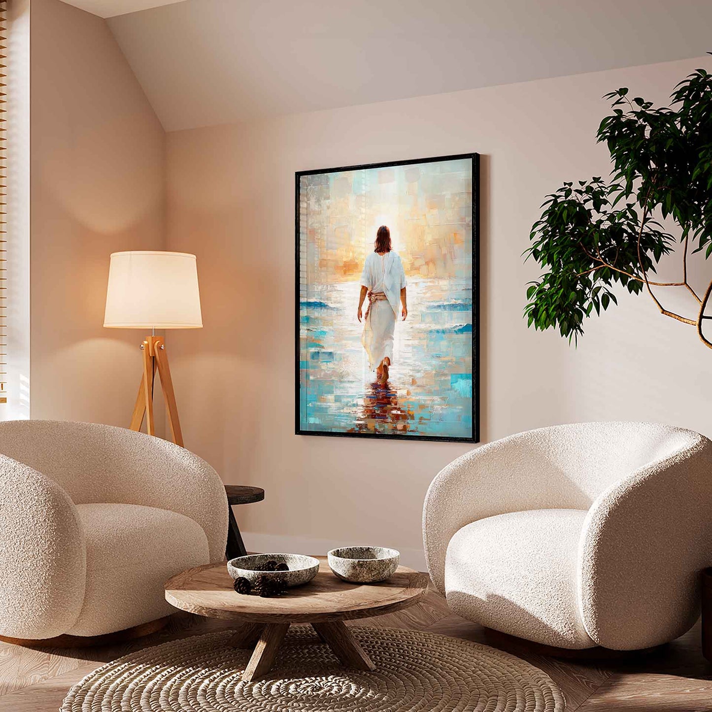 अमूर्त रंगीन पर्वत - 3 भाग