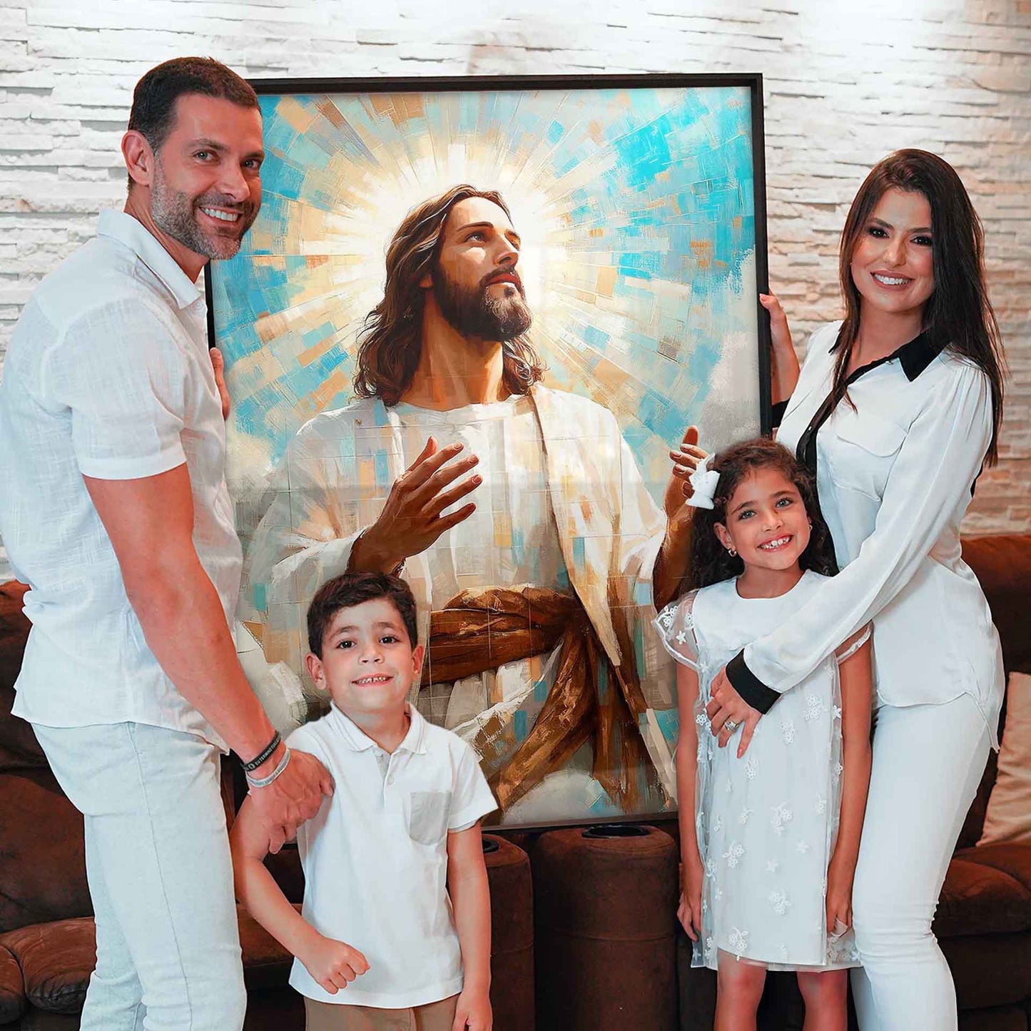 Jesus is the Light Grid Art