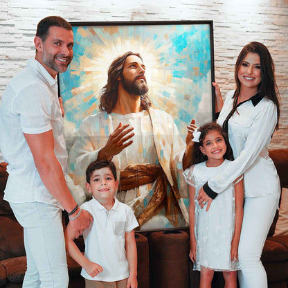 Jesus is the Light Grid Art