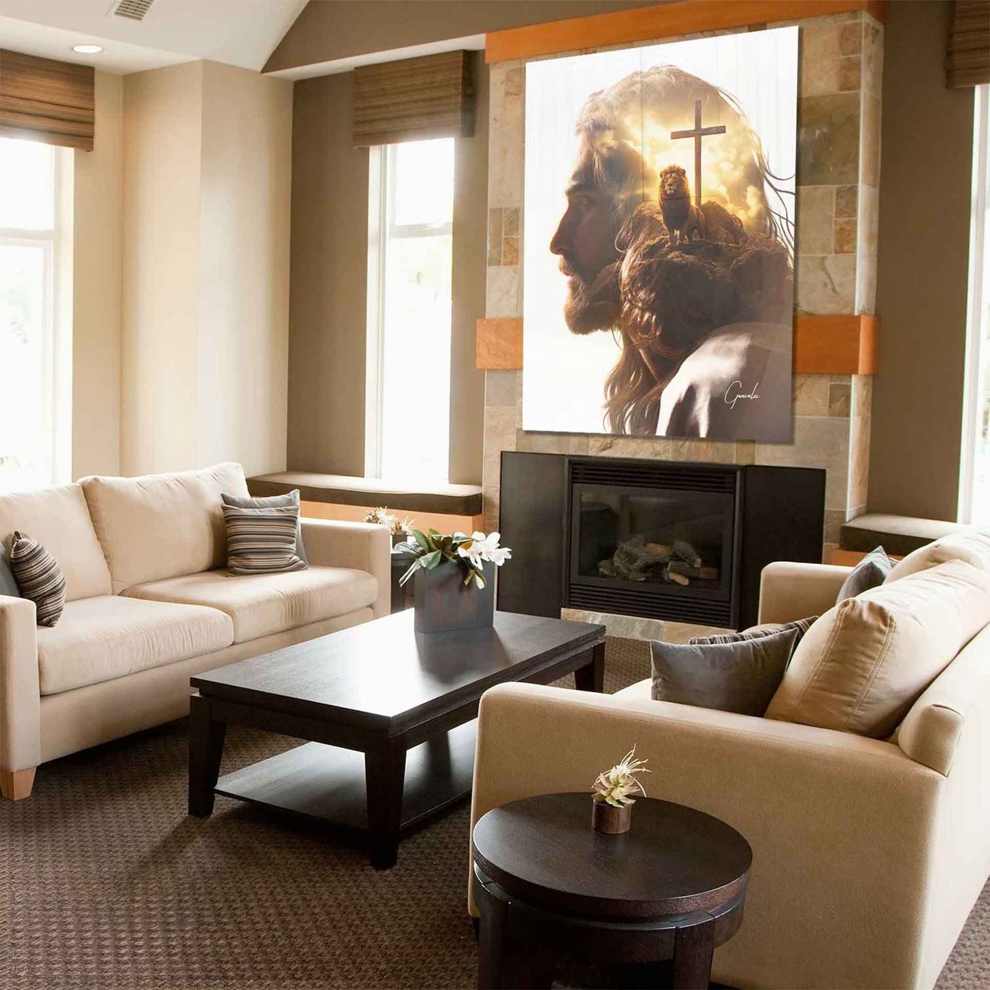 अमूर्त रंगीन पर्वत - 3 भाग