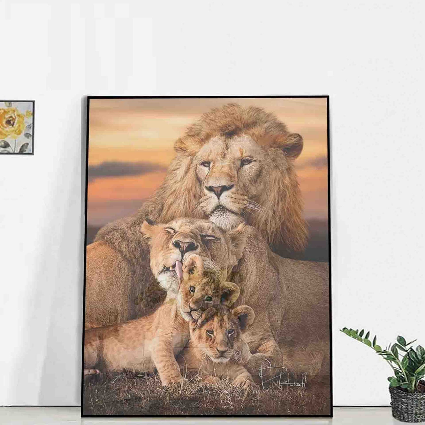 अमूर्त रंगीन पर्वत - 3 भाग