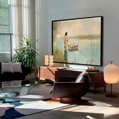 अमूर्त रंगीन पर्वत - 3 भाग