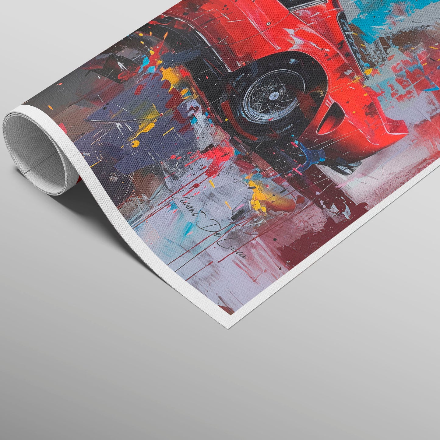 अमूर्त रंगीन पर्वत - 3 भाग