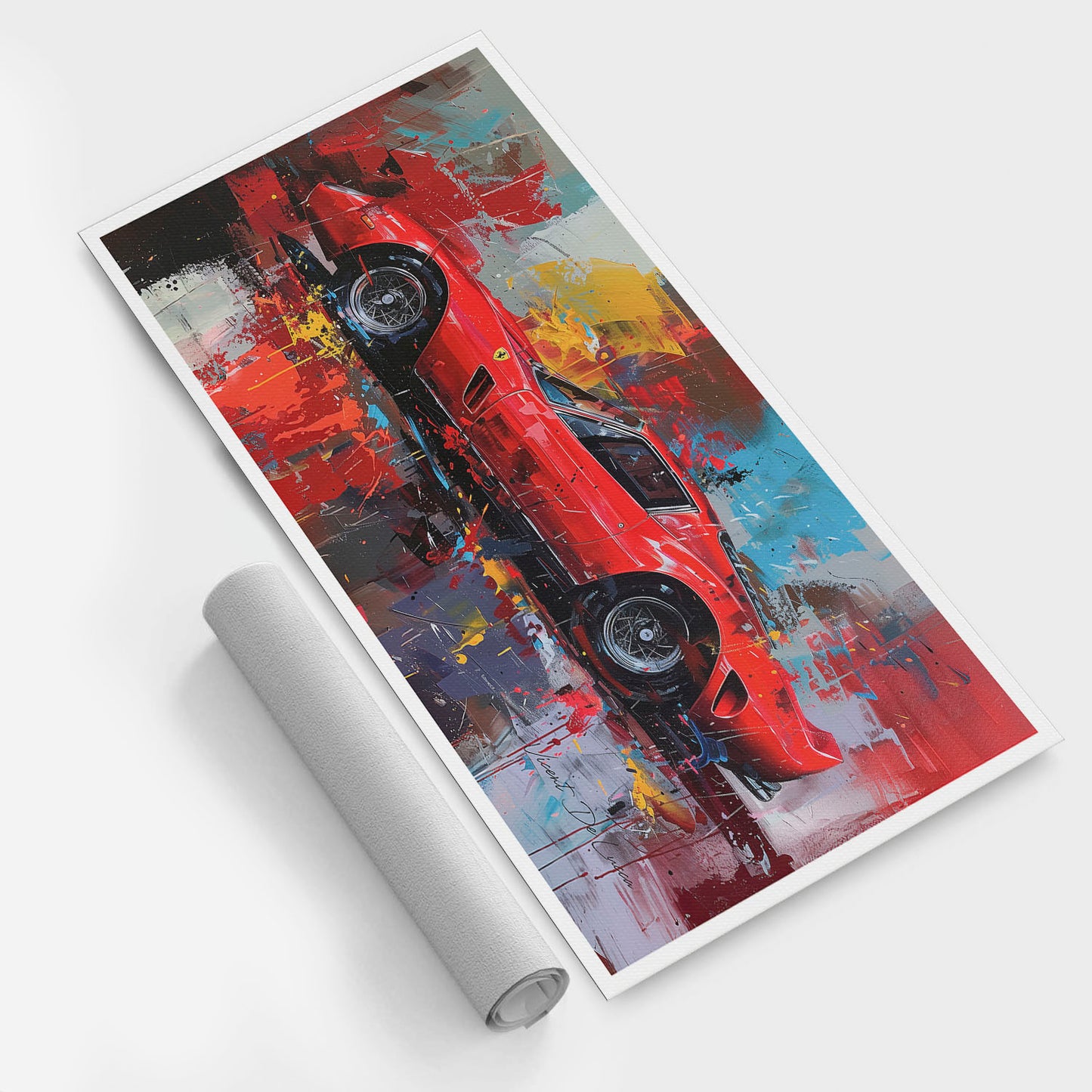 अमूर्त रंगीन पर्वत - 3 भाग