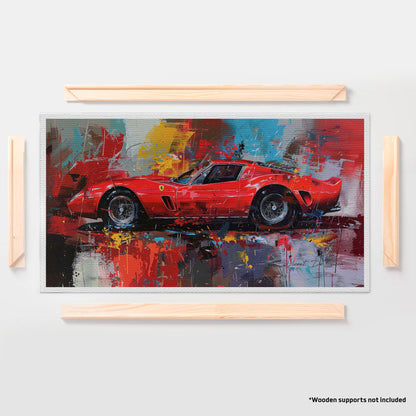 अमूर्त रंगीन पर्वत - 3 भाग