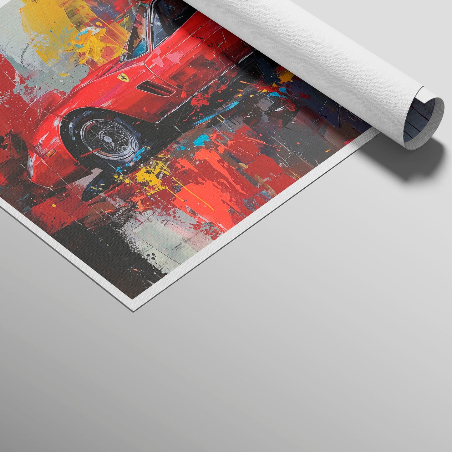 अमूर्त रंगीन पर्वत - 3 भाग