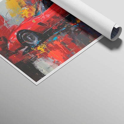 अमूर्त रंगीन पर्वत - 3 भाग