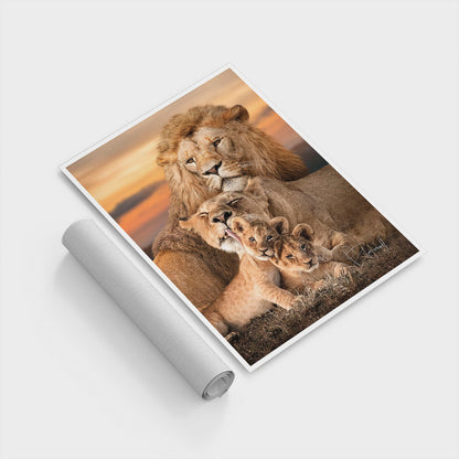 अमूर्त रंगीन पर्वत - 3 भाग