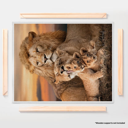 अमूर्त रंगीन पर्वत - 3 भाग