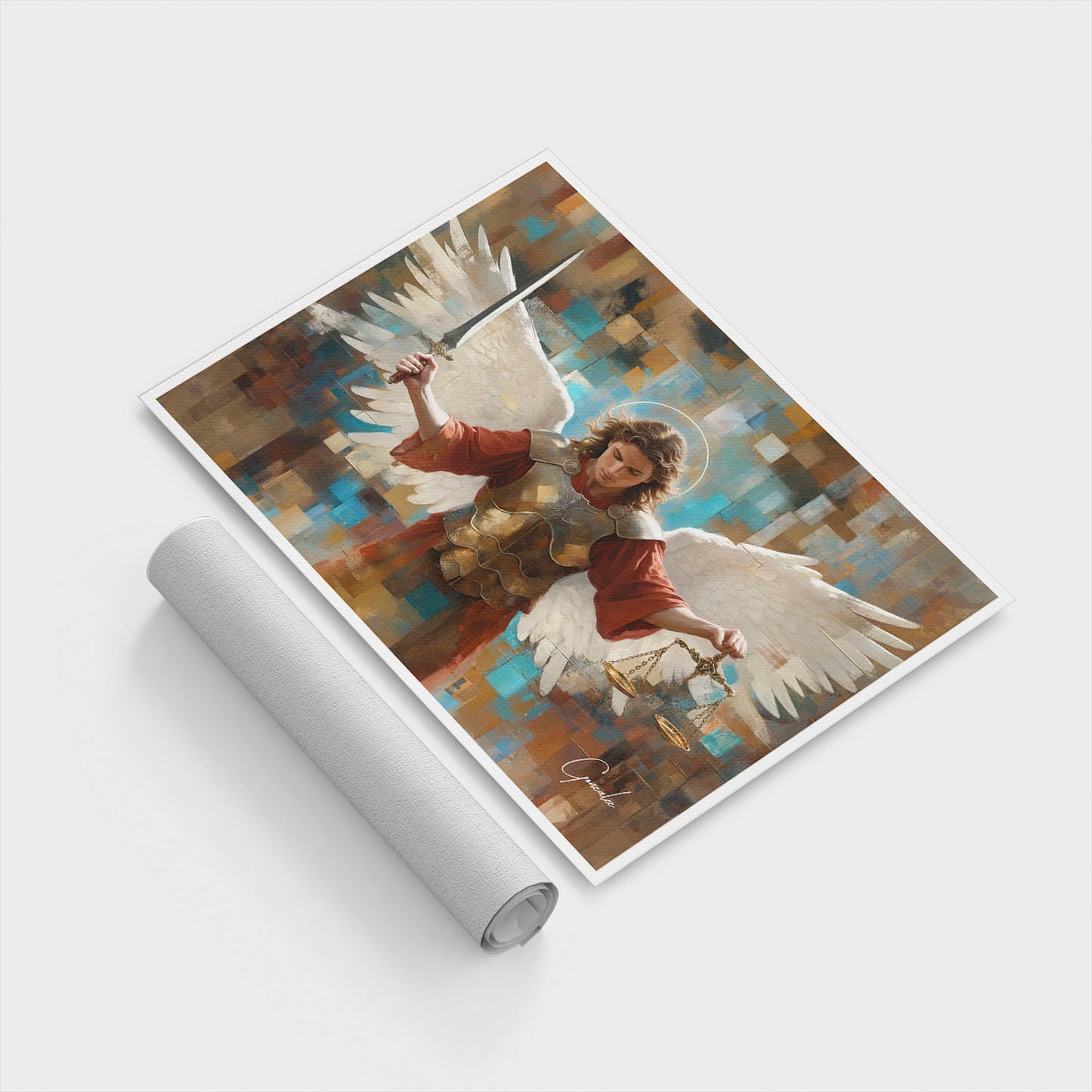 Saint Michael Grid Art