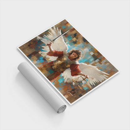 Saint Michael Grid Art