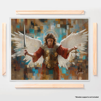 Saint Michael Grid Art