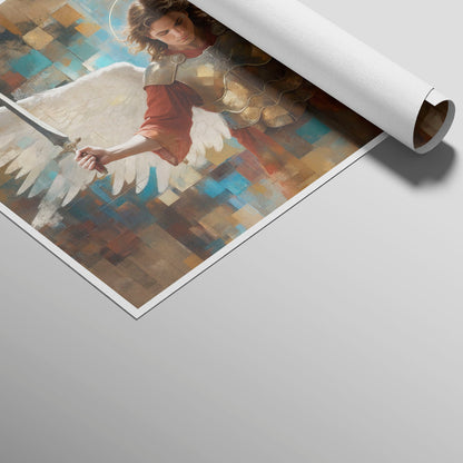 Saint Michael Grid Art