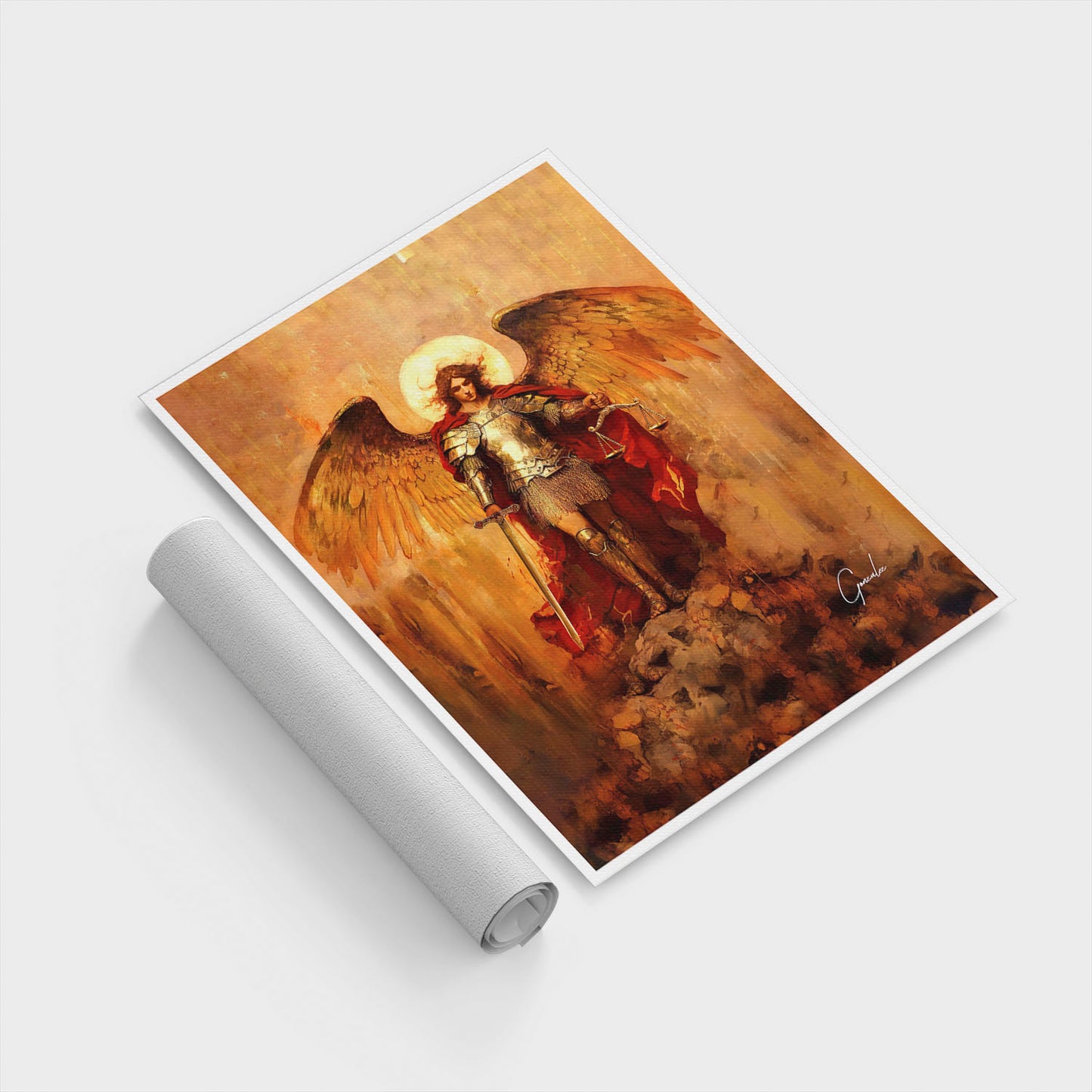 अमूर्त रंगीन पर्वत - 3 भाग