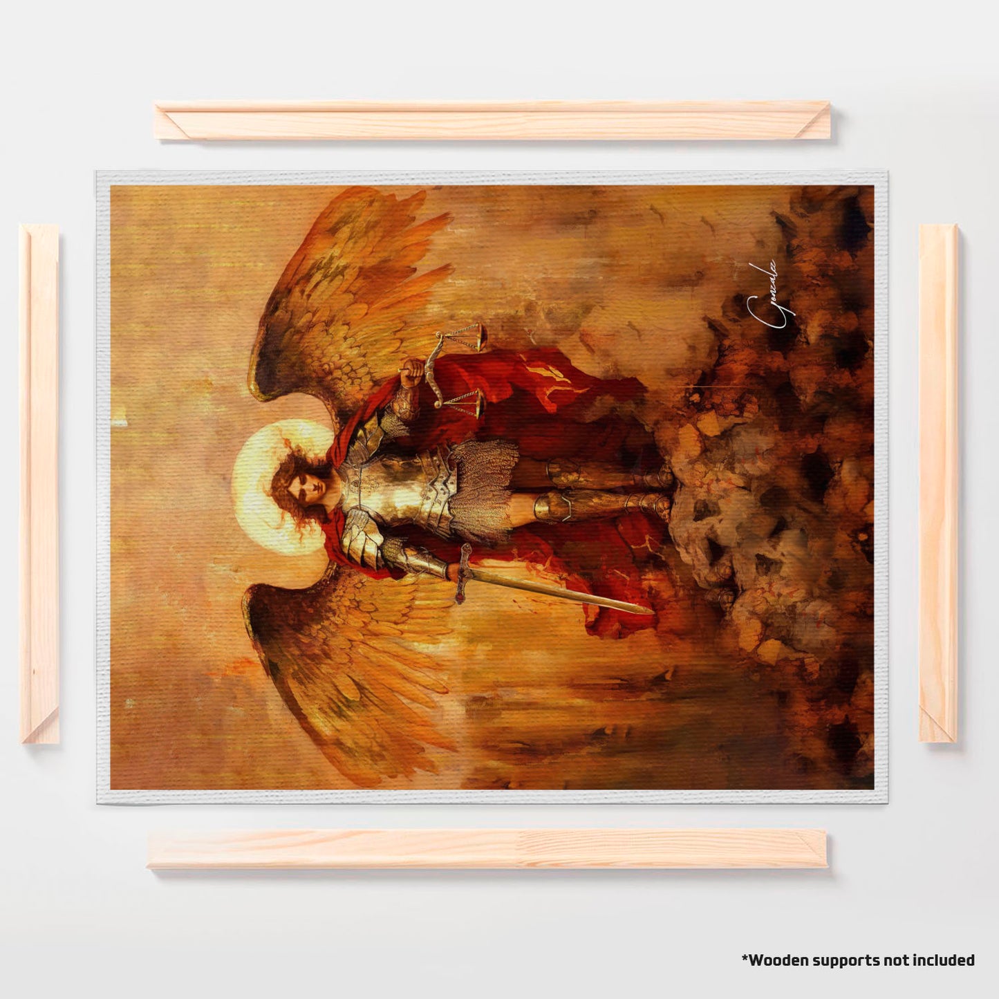 अमूर्त रंगीन पर्वत - 3 भाग