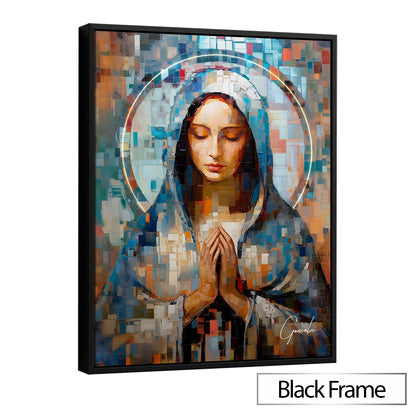 Virgin Mary Grid Art