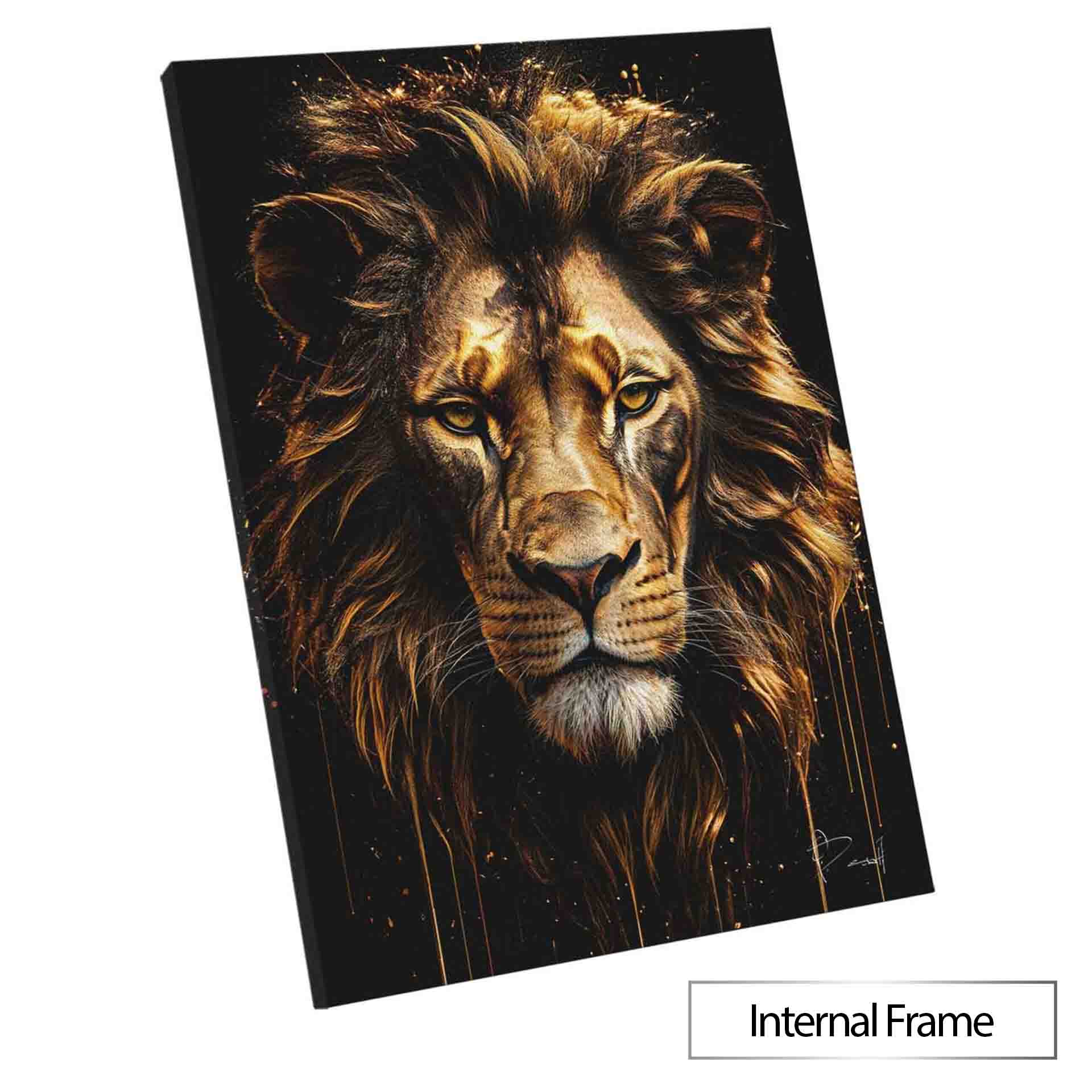 Molten Golden Lion – Prime Wall Art