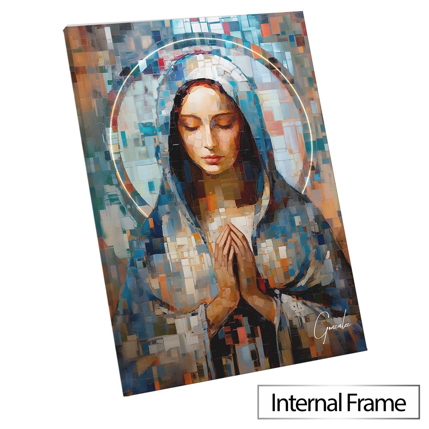 Virgin Mary Grid Art