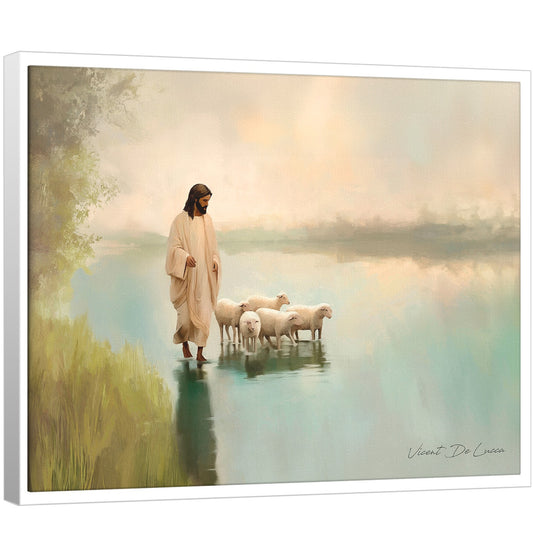 Jesus and the Flock - Minimalist Collection